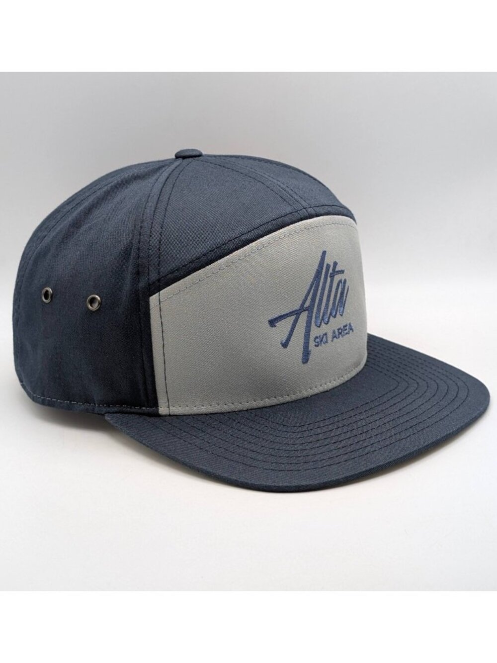 Alta Ski Area Utah Trucker Hat Cap Strap Back 6 Panel Cap Adjustable Skiing Gray